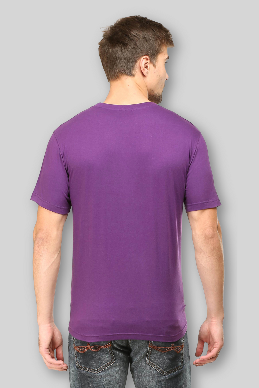 Purple T-Shirt For Men - WowWaves - 5