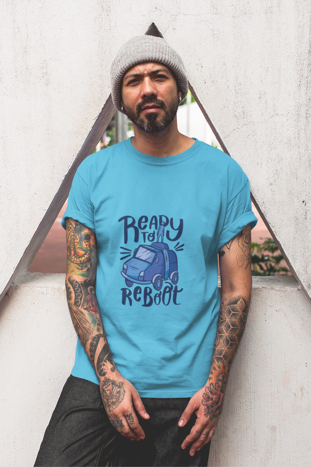 Ready To Reboot Printed T-Shirt For Men - WowWaves - 2
