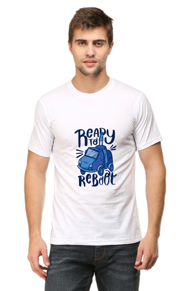 Ready To Reboot Printed T-Shirt For Men - WowWaves - 7