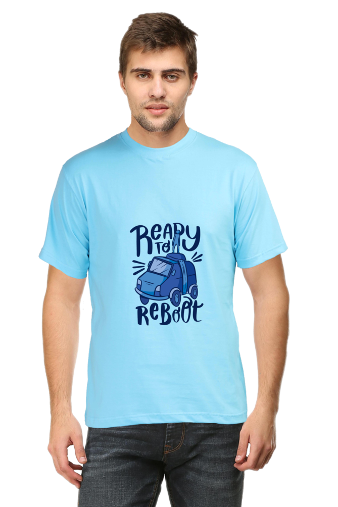 Ready To Reboot Printed T-Shirt For Men - WowWaves - 8