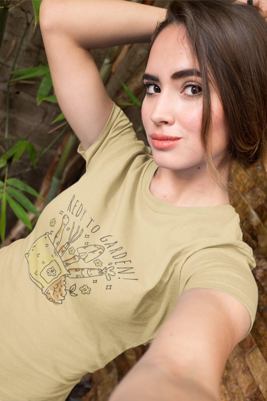 Ready To Garden Printed T-Shirt For Women - WowWaves - 3