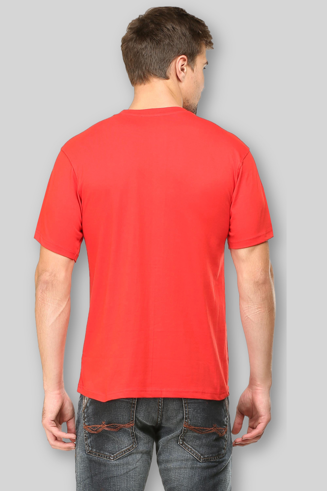 Red T-Shirt For Men - WowWaves - 5