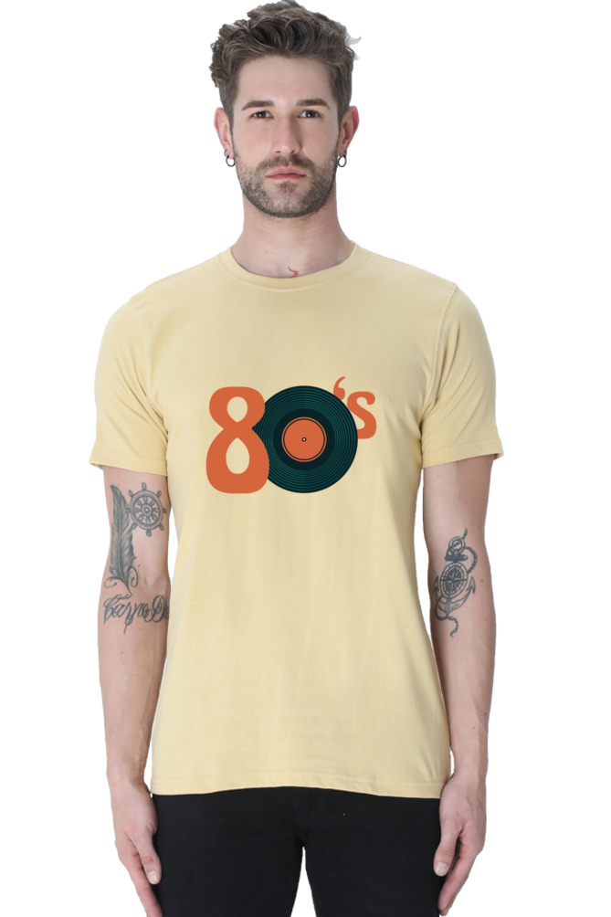 Retro Groove Printed T-Shirt For Men - WowWaves - 8