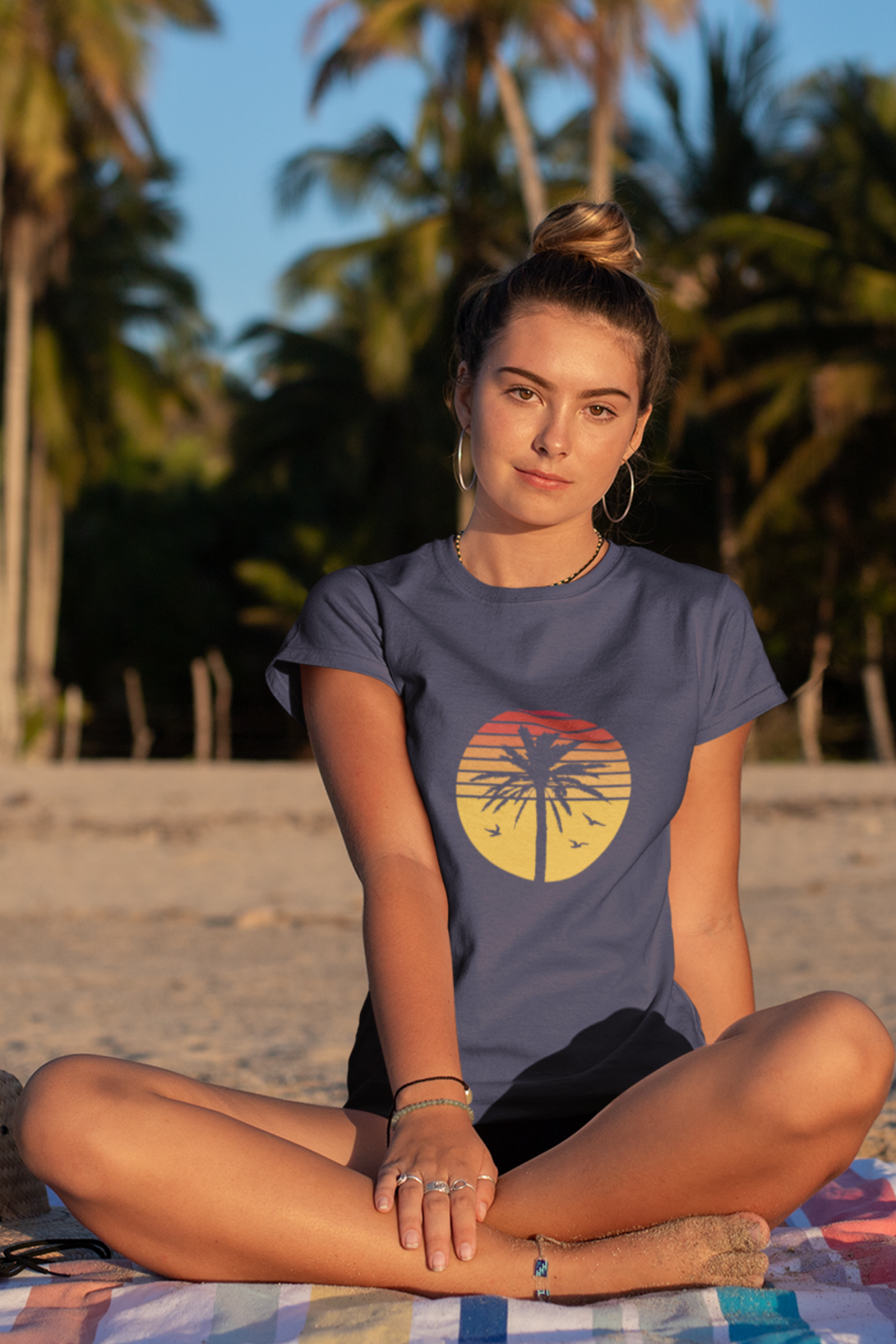 Retro Paradise Printed T-Shirt For Women - WowWaves - 6