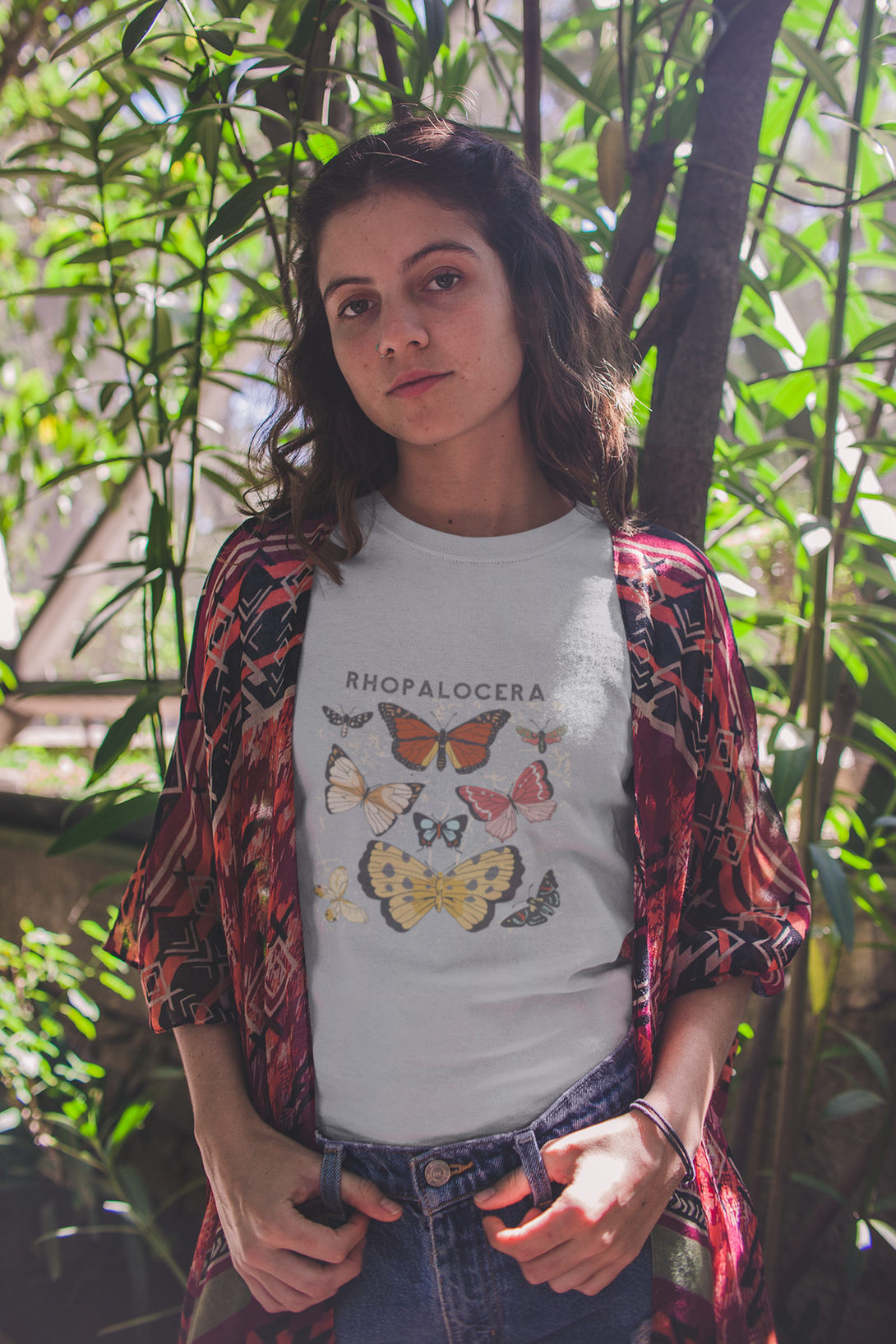 Rhopalocera Printed T-Shirt For Women - WowWaves - 3