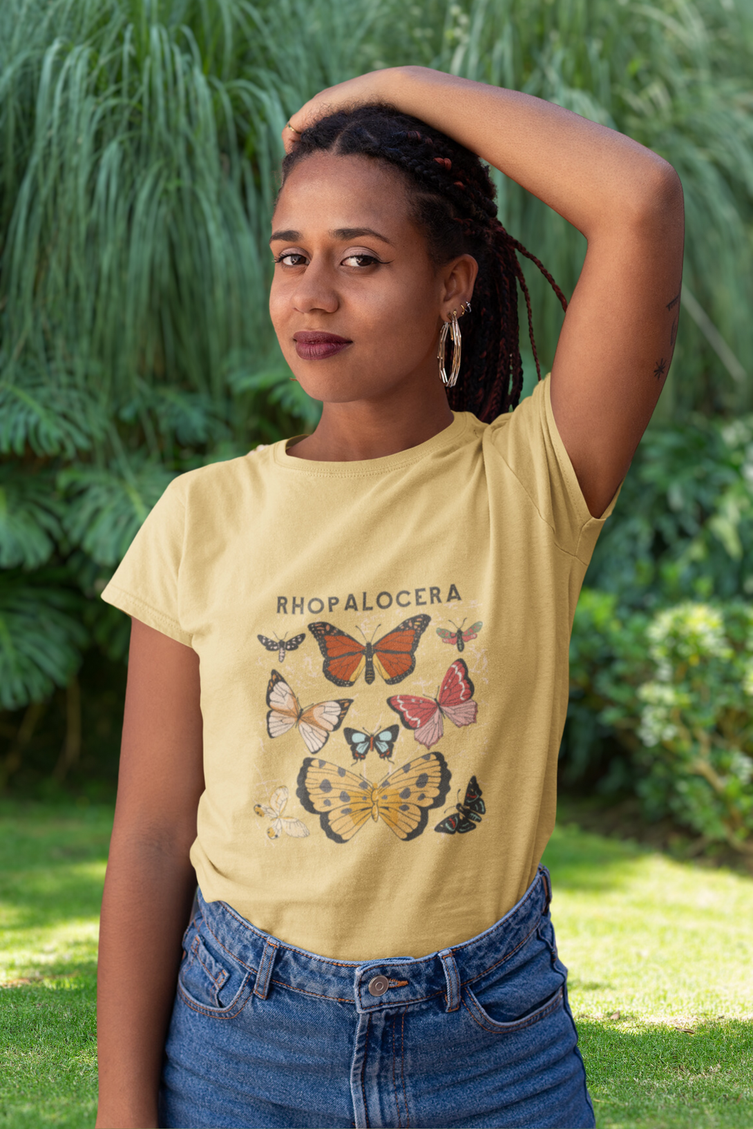 Rhopalocera Printed T-Shirt For Women - WowWaves - 6