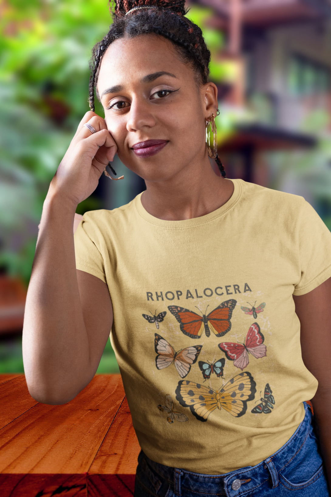 Rhopalocera Printed T-Shirt For Women - WowWaves - 5