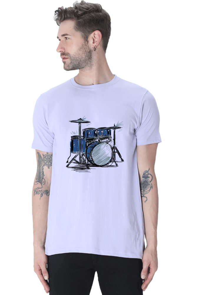 Rhythmic Beats Printed T-Shirt For Men - WowWaves - 9