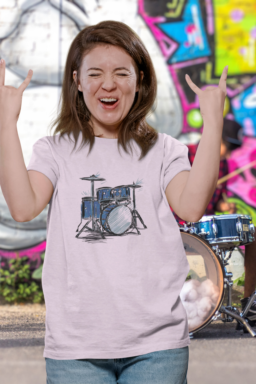 Rhythmic Beats Printed T-Shirt For Women - WowWaves - 6