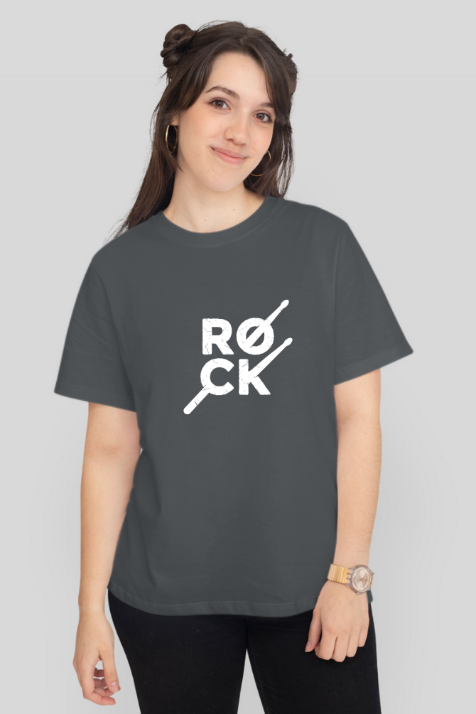 Rock Rhythms Printed T-Shirt For Women - WowWaves - 11