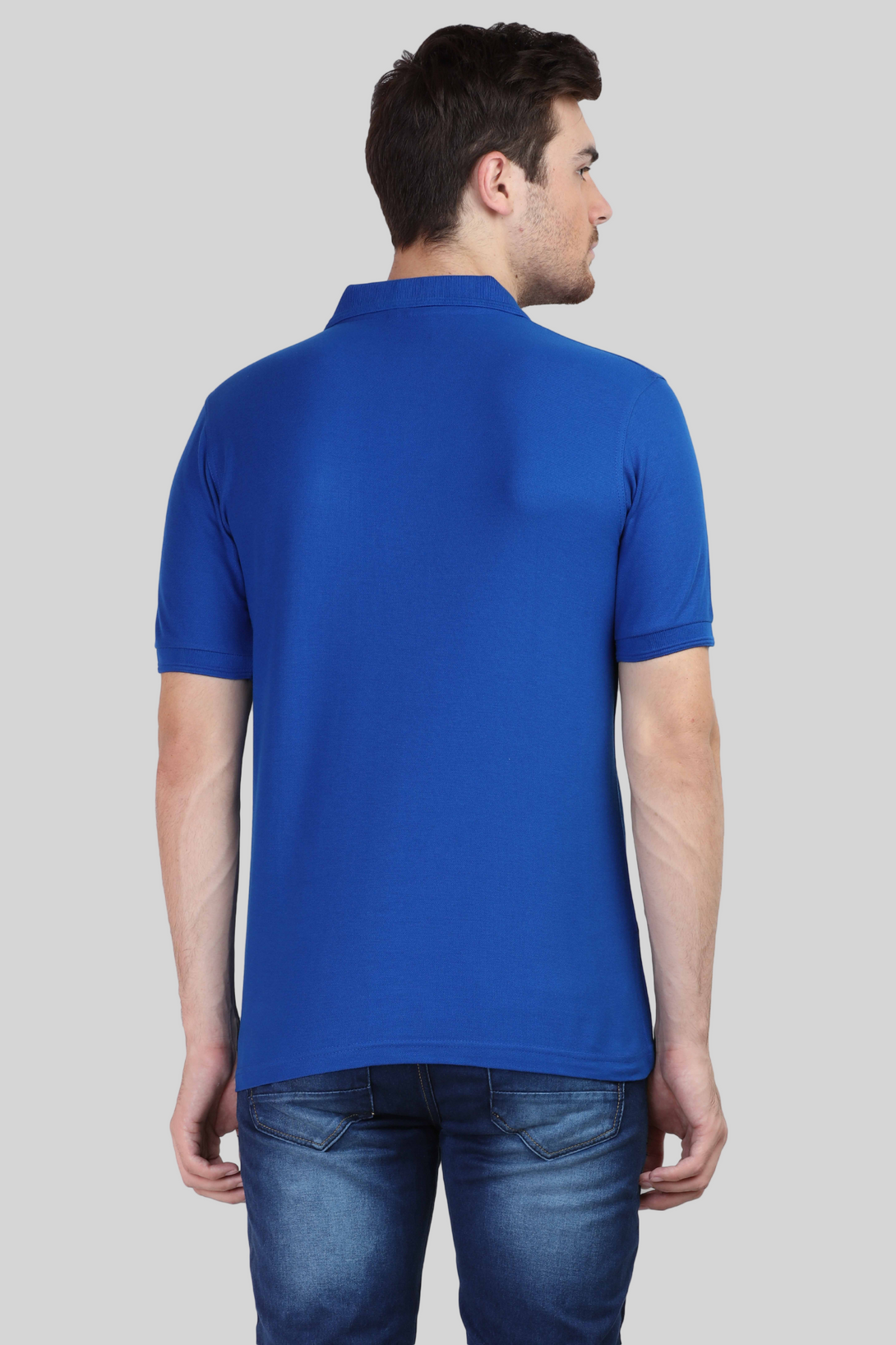 Royal Blue Polo T-Shirt For Men - WowWaves - 8