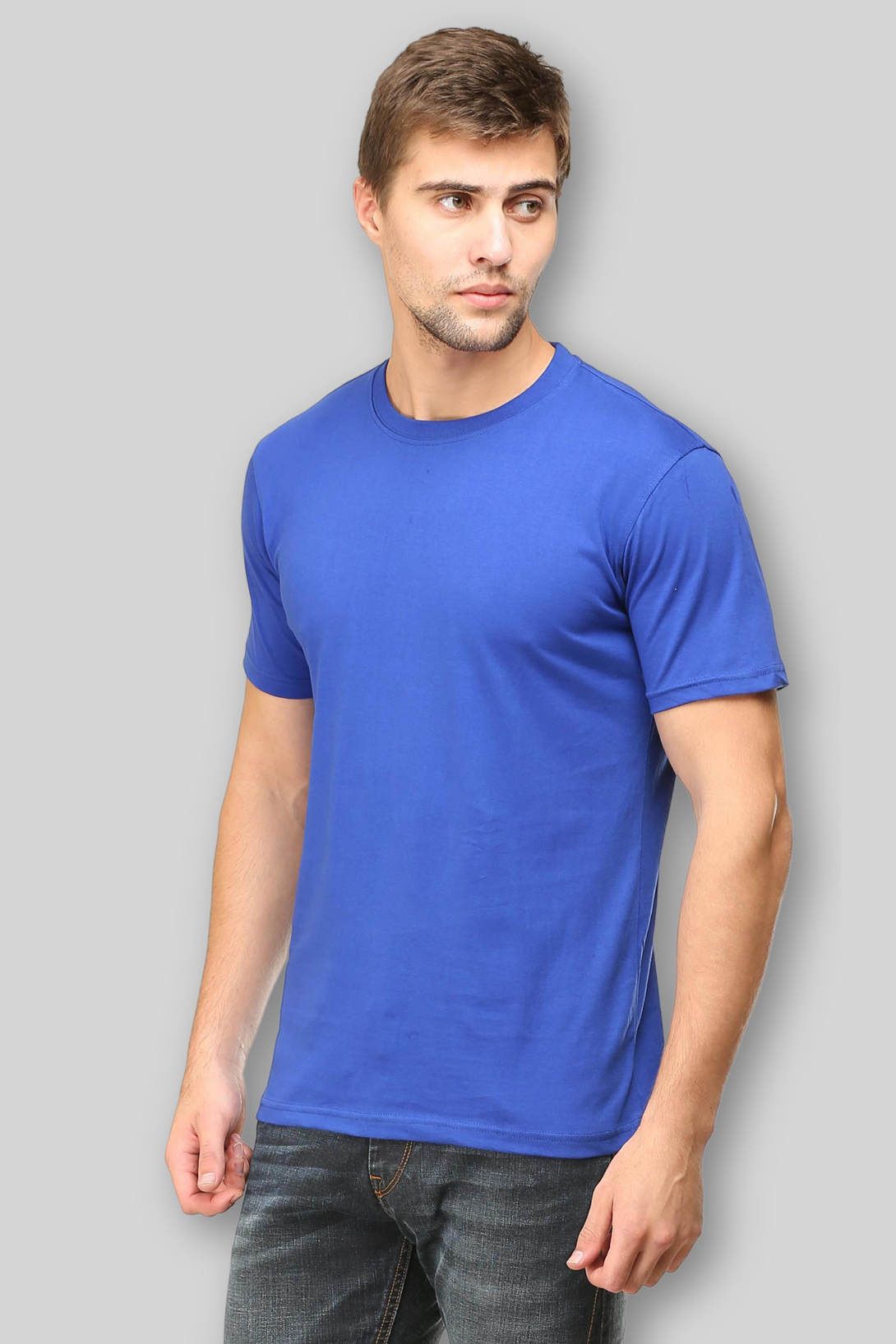 Royal Blue T-Shirt For Men - WowWaves - 3