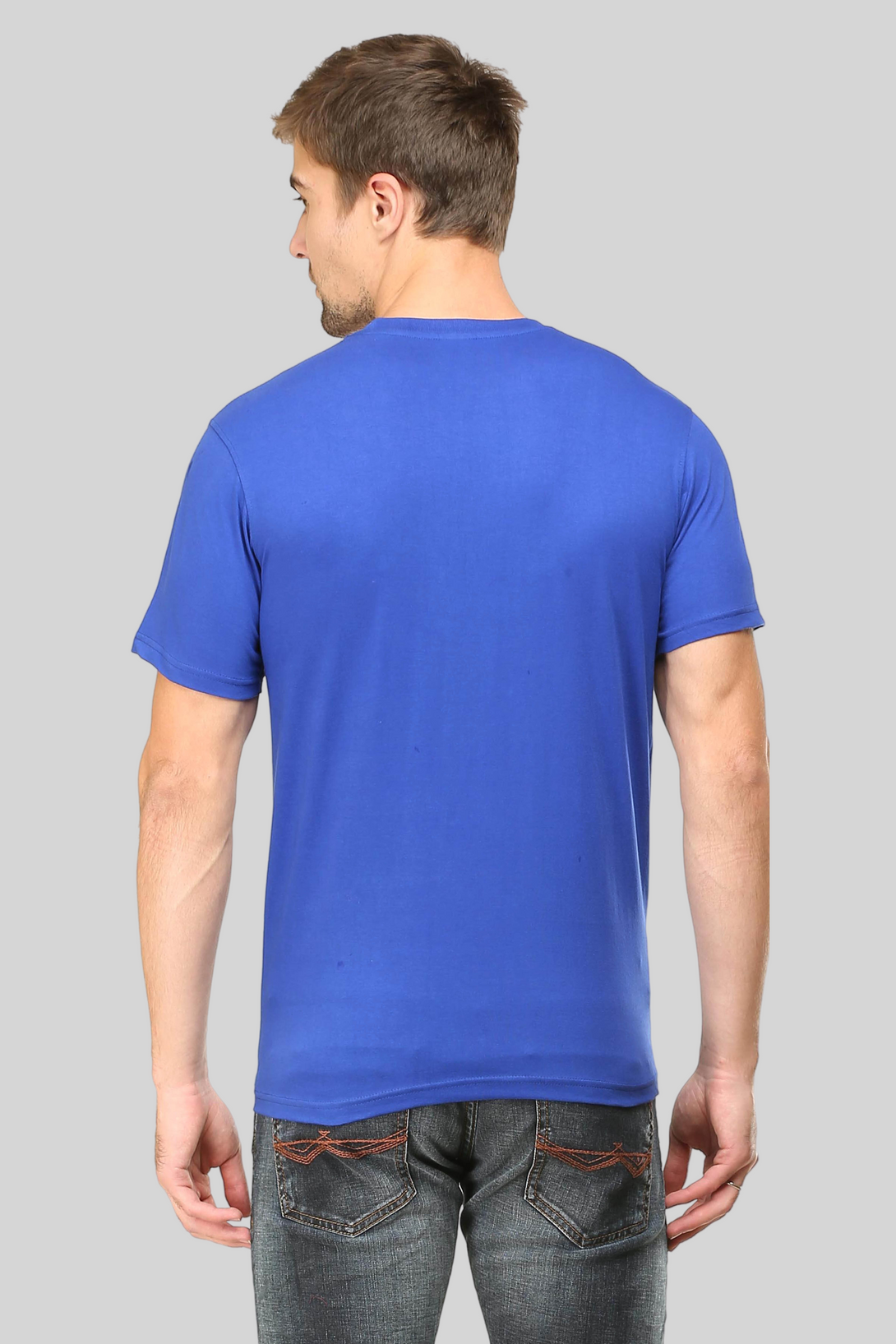 Royal Blue T-Shirt For Men - WowWaves - 5