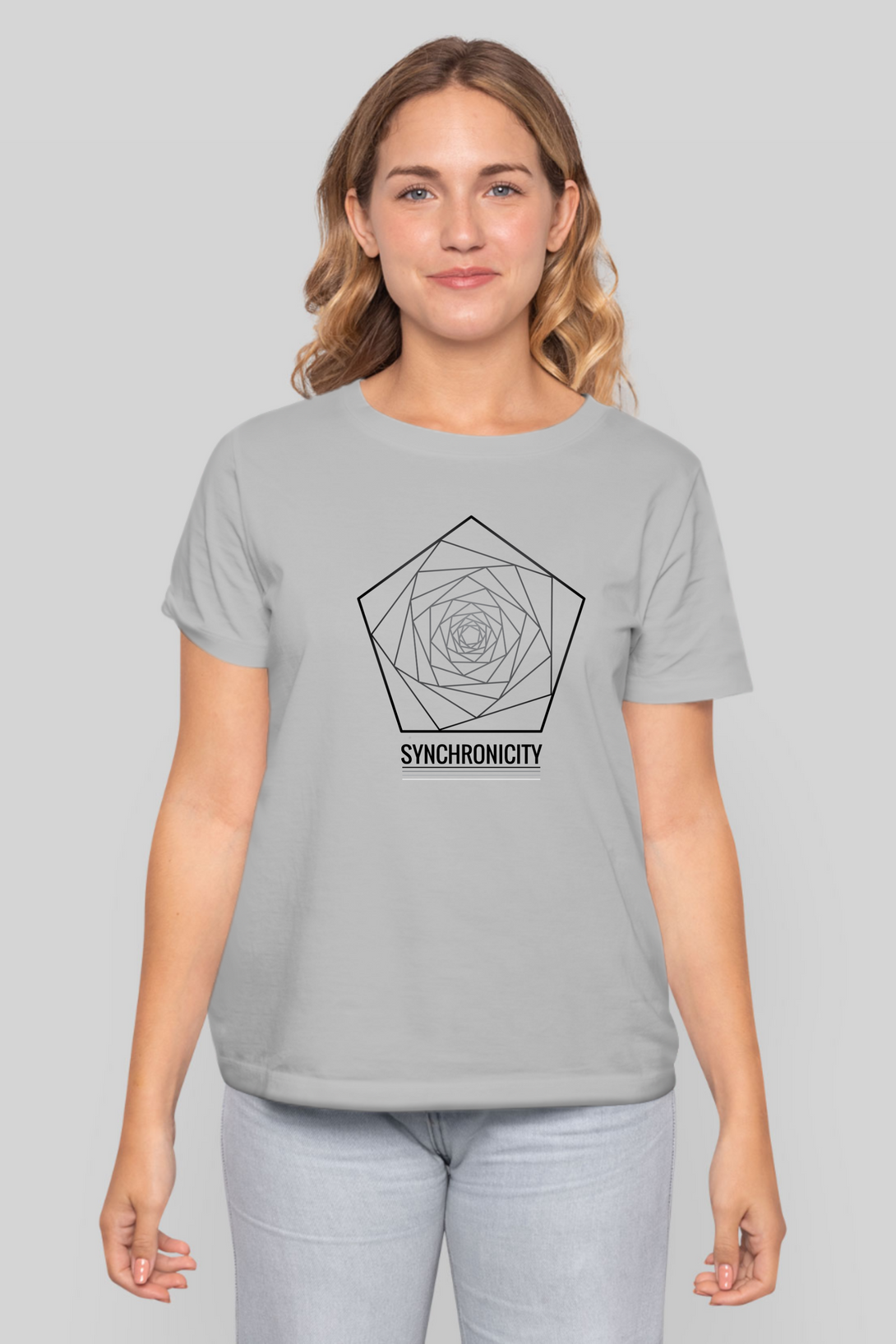Sacred Geometry Printed T-Shirt For Women - WowWaves - 8
