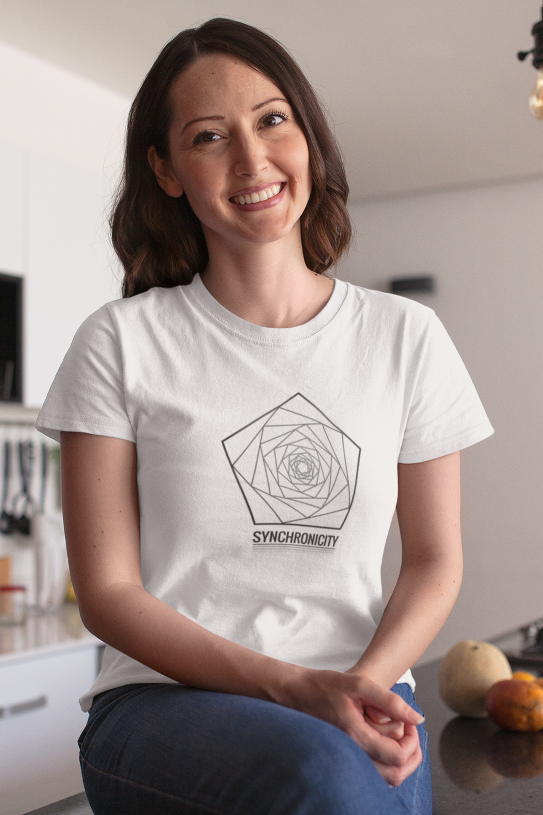Sacred Geometry Printed T-Shirt For Women - WowWaves - 2
