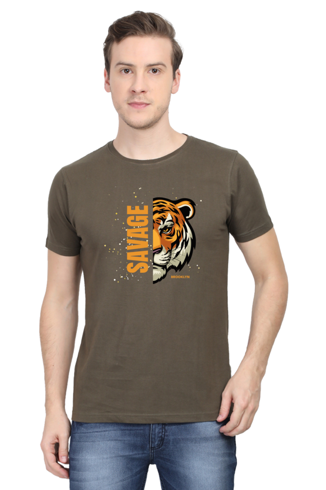 Save The Tiger Printed T-Shirt For Men - WowWaves - 10
