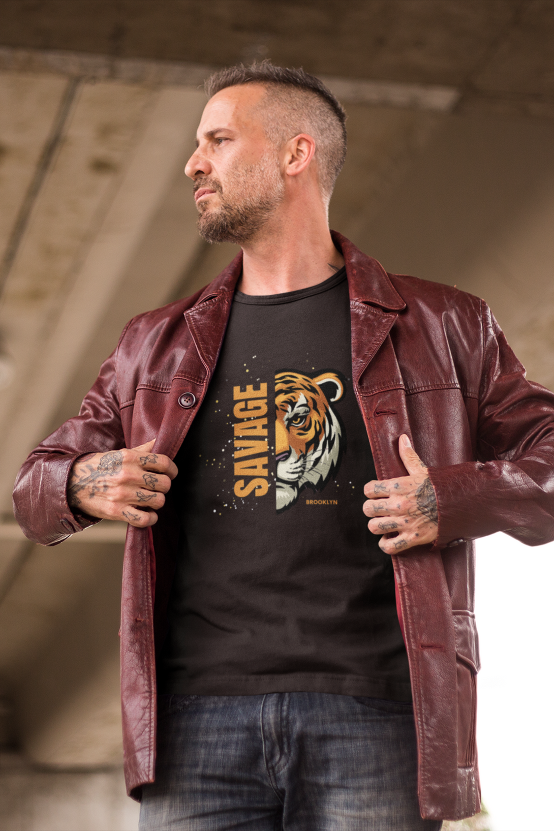 Save The Tiger Printed T-Shirt For Men - WowWaves - 4