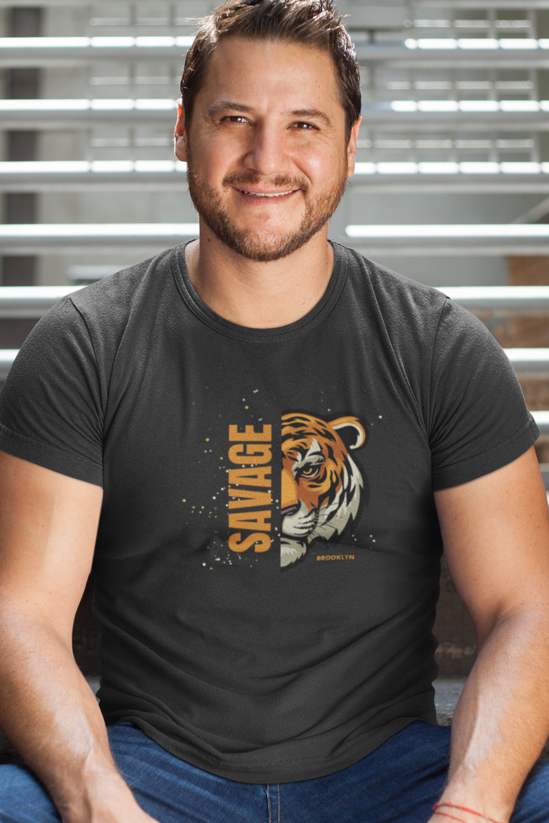 Save The Tiger Printed T-Shirt For Men - WowWaves - 6