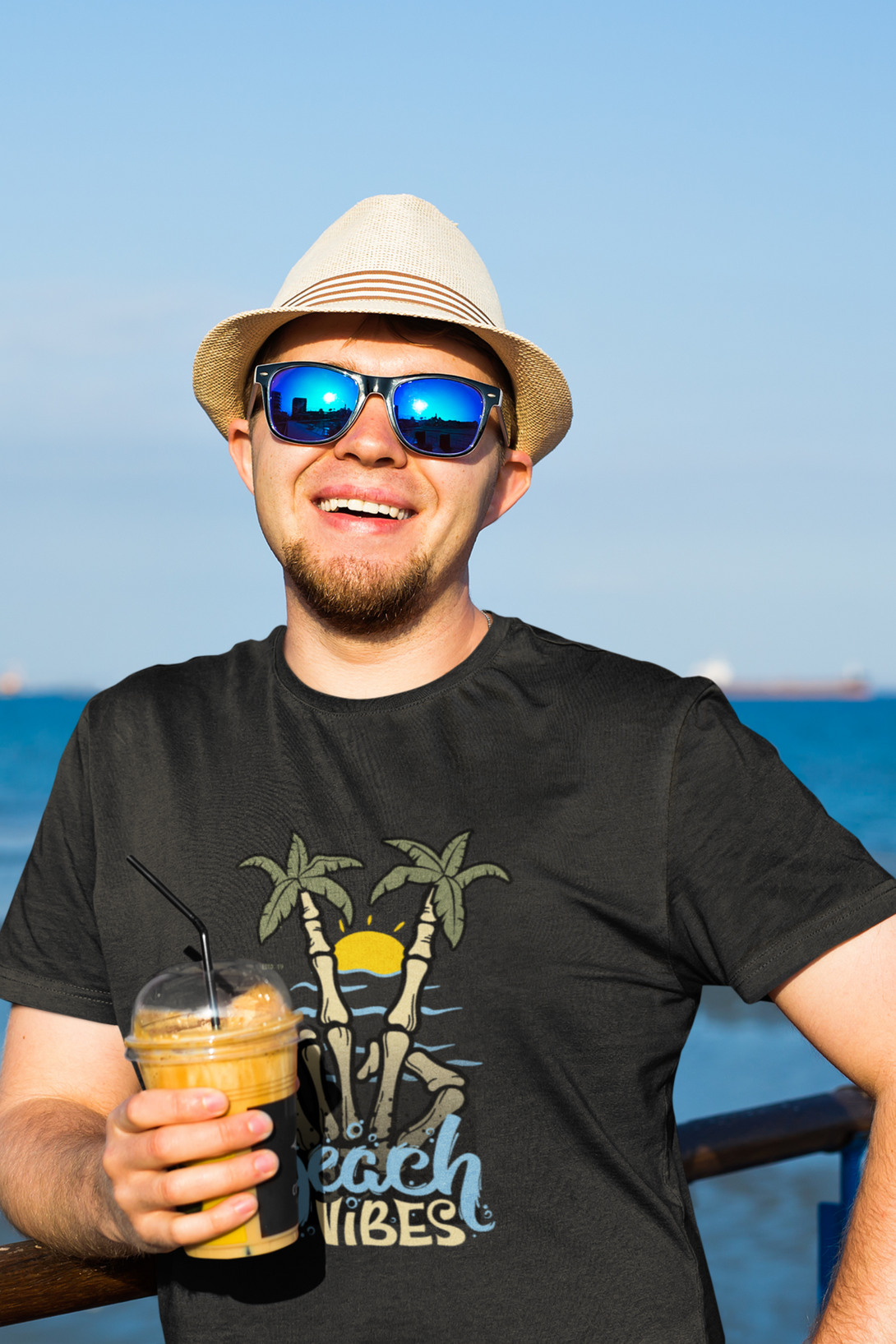 Beach Vibes Printed T-Shirt For Men - WowWaves - 6