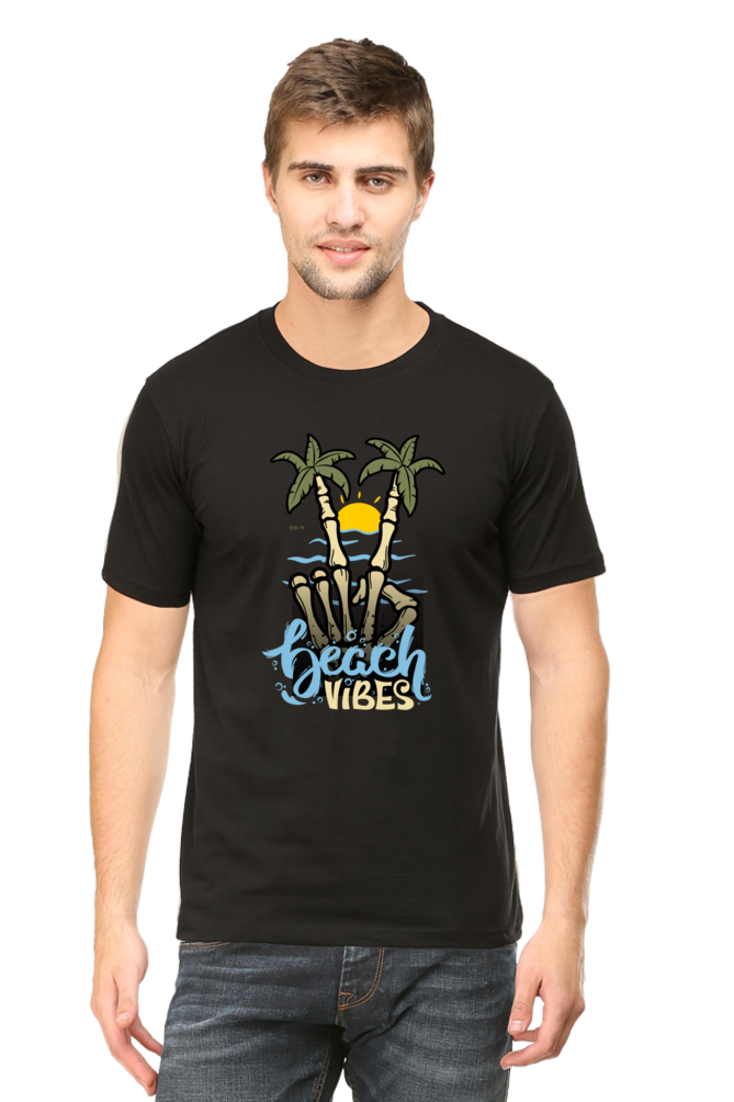 Beach Vibes Printed T-Shirt For Men - WowWaves - 9