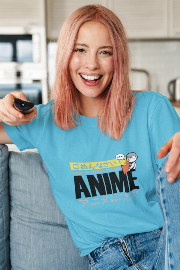 Shy Anime Printed T-Shirt For Women - WowWaves