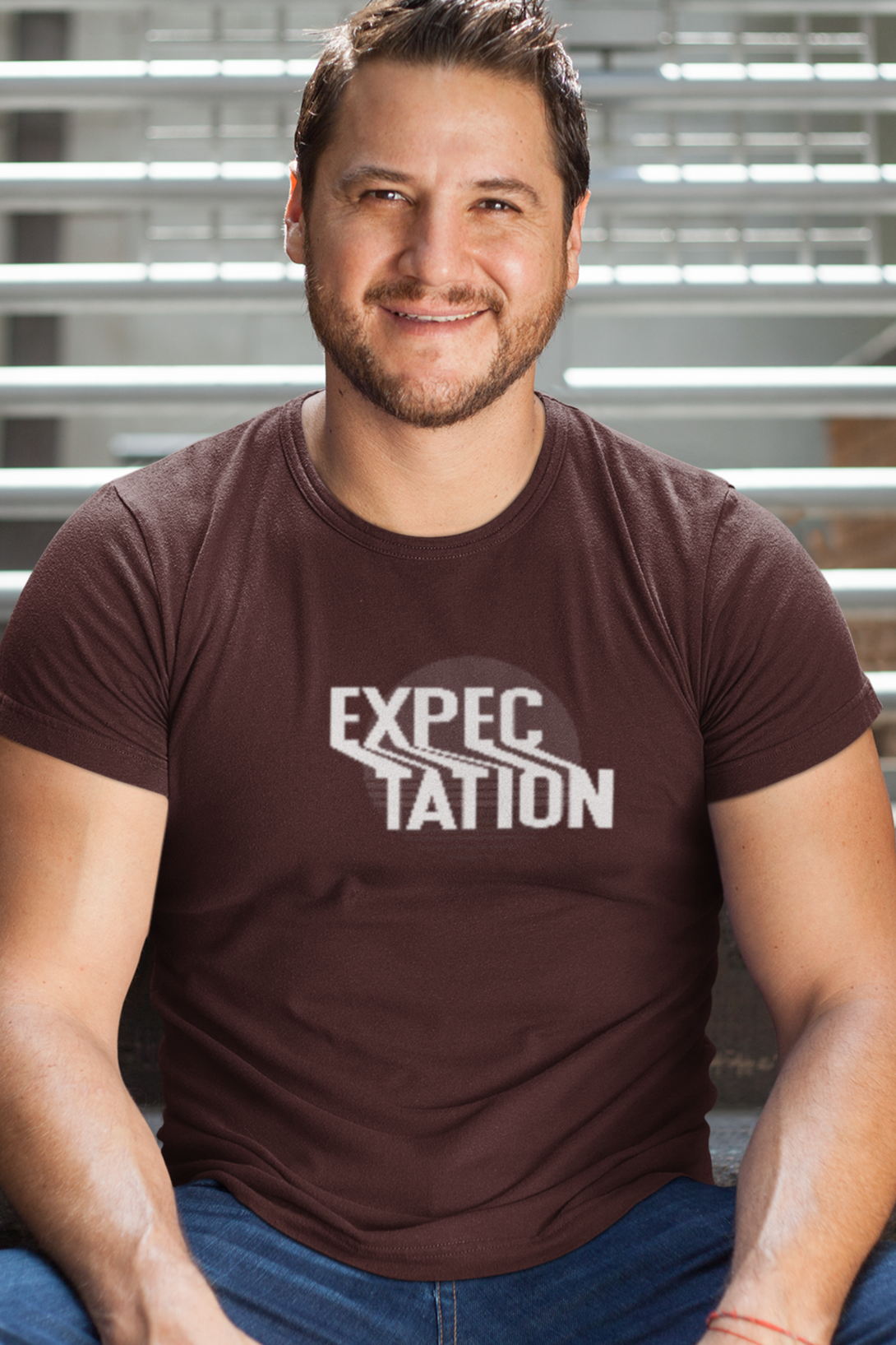 Expectation Typography Design Printed T-Shirt For Men - WowWaves - 5