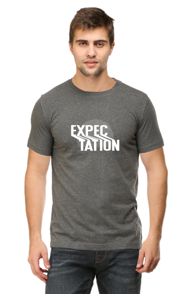 Expectation Typography Design Printed T-Shirt For Men - WowWaves - 12