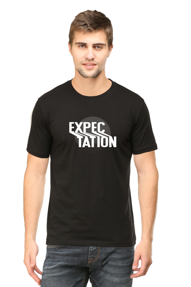 Expectation Typography Design Printed T-Shirt For Men - WowWaves - 10