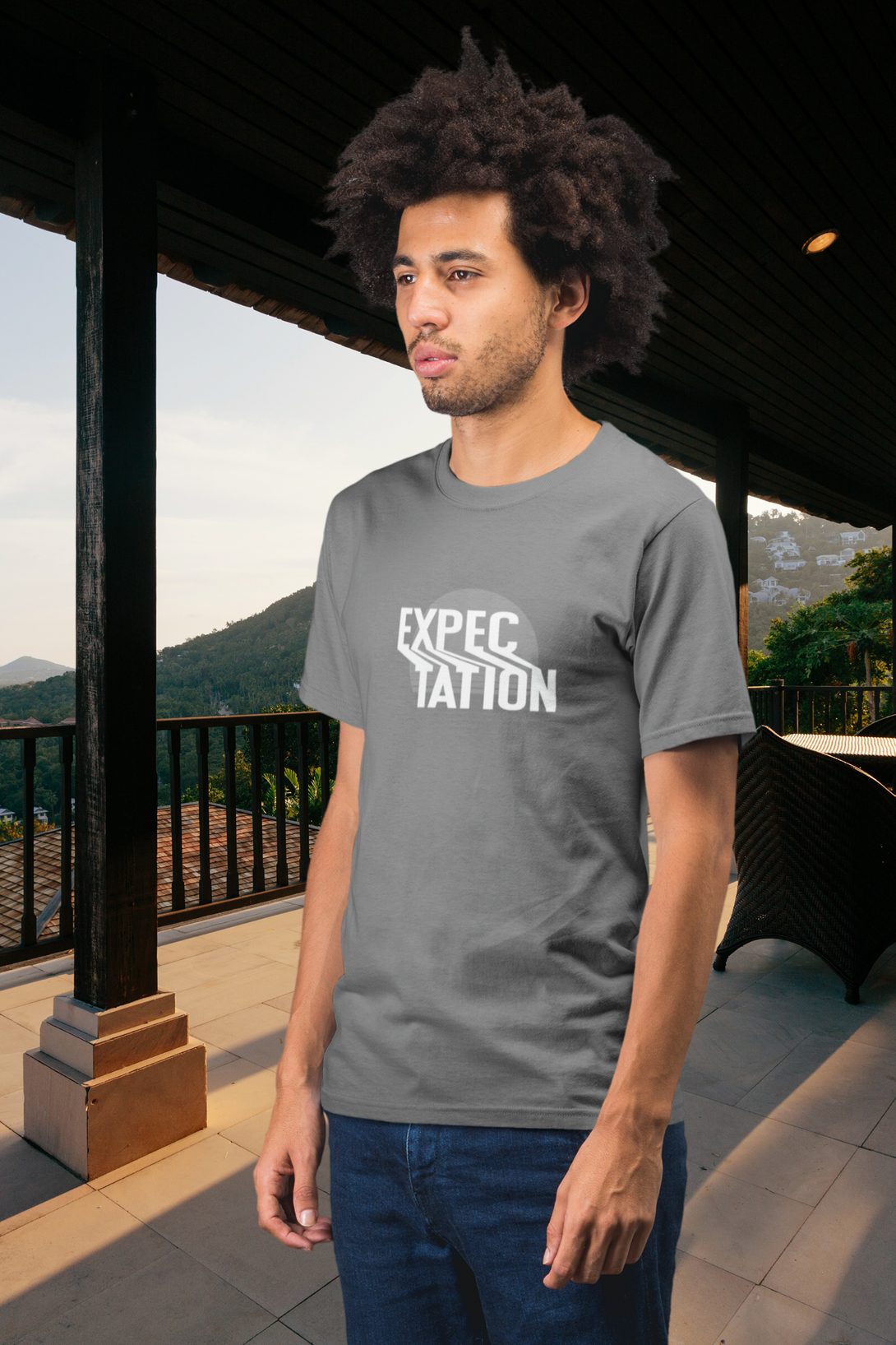 Expectation Typography Design Printed T-Shirt For Men - WowWaves - 9