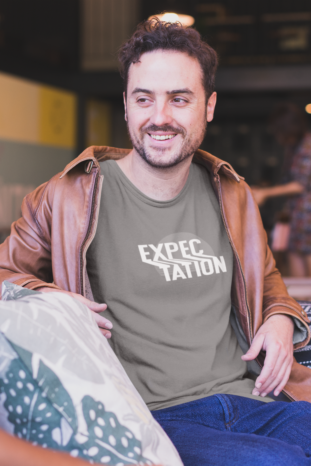 Expectation Typography Design Printed T-Shirt For Men - WowWaves