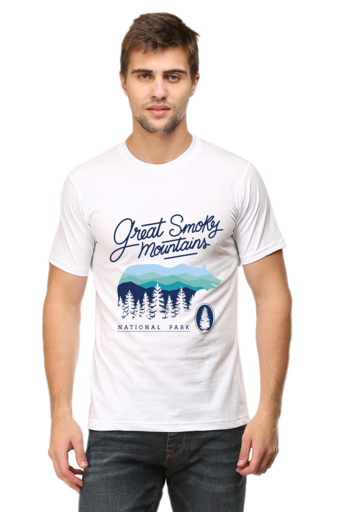 Smoky Summit Printed T-Shirt For Men - WowWaves - 7