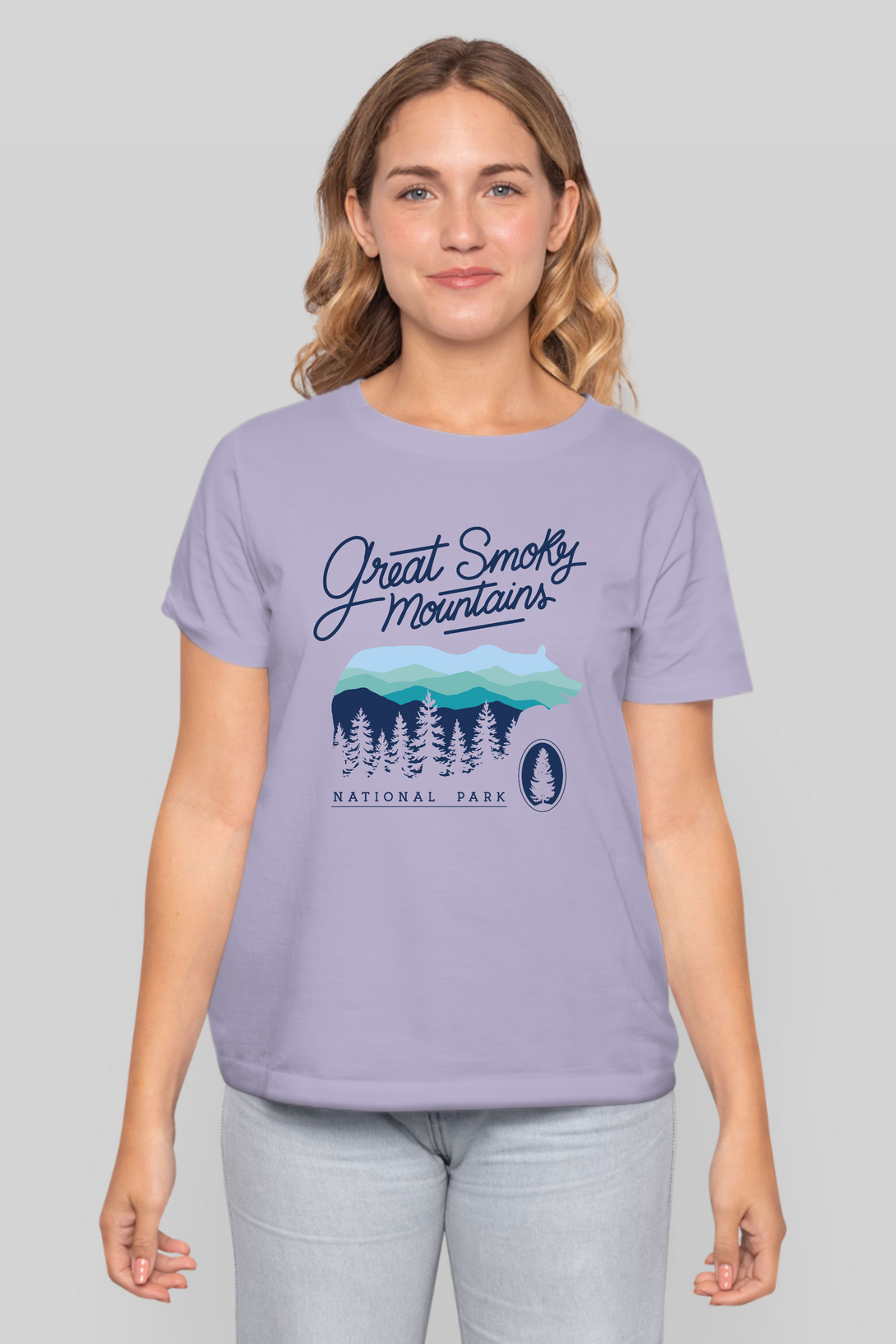 Smoky Summit Printed T-Shirt For Women - WowWaves - 9