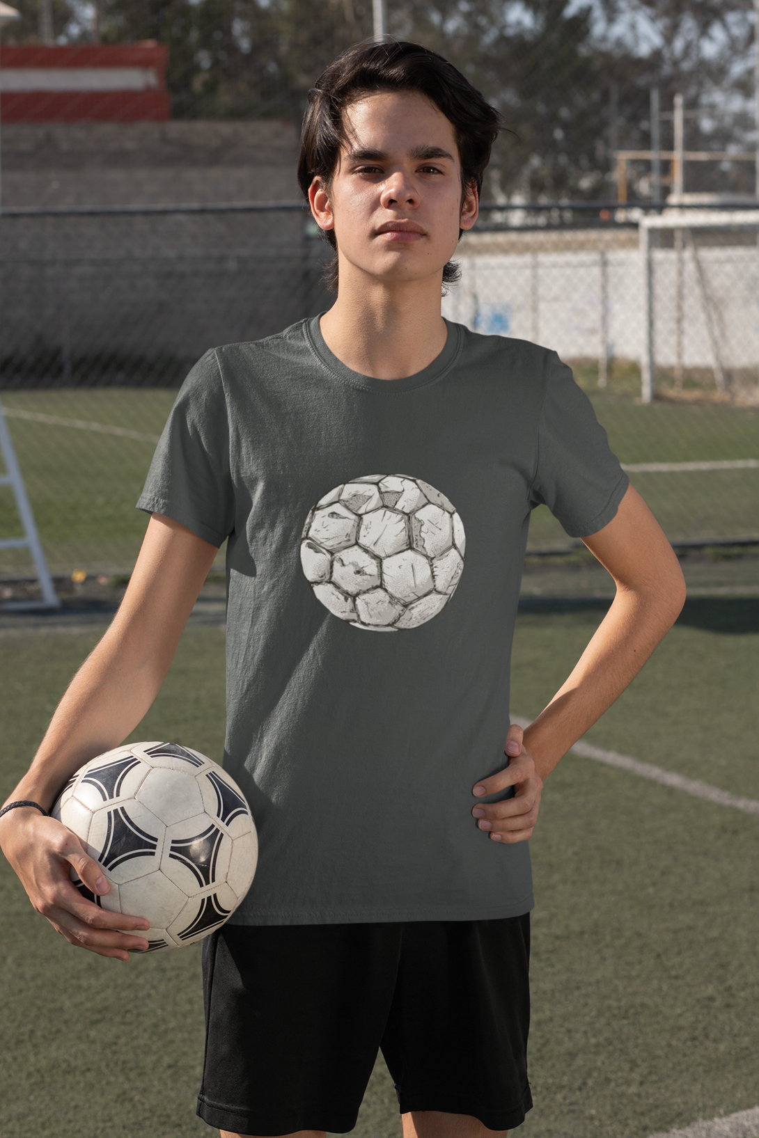 Soccer Ball Printed T-Shirt For Men - WowWaves - 5