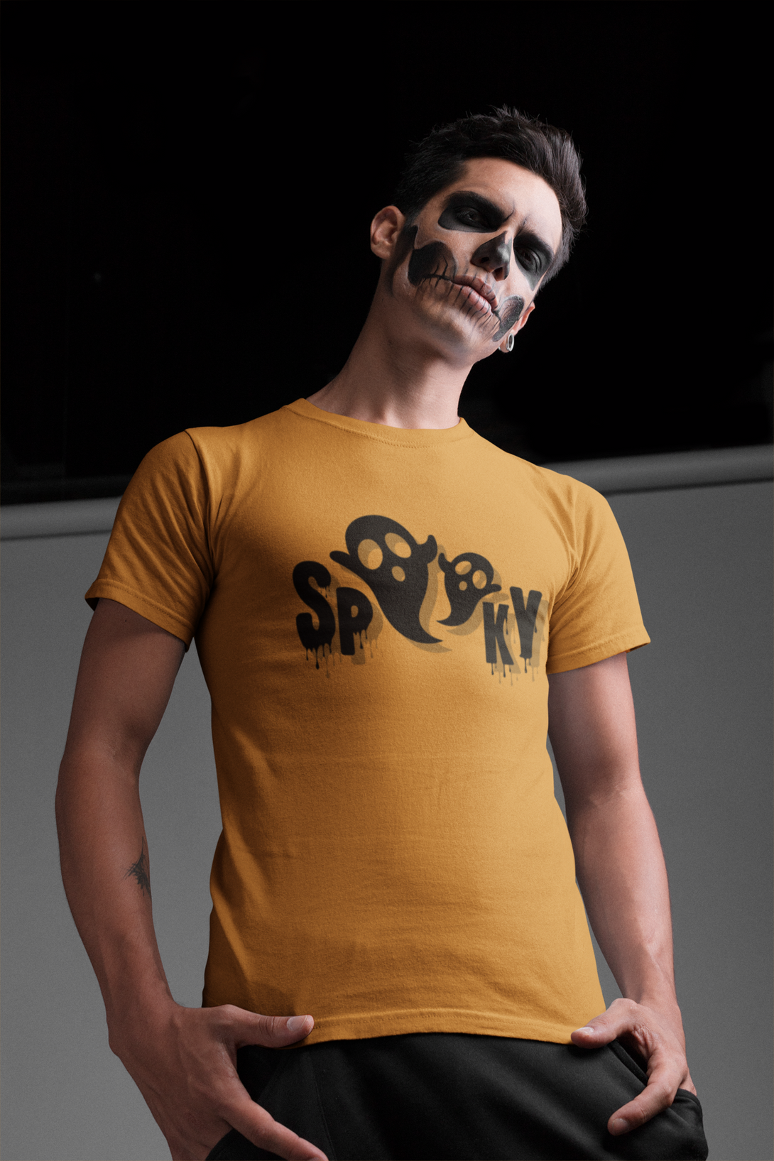 Halloween Spooky Printed T-Shirt For Men - WowWaves - 9