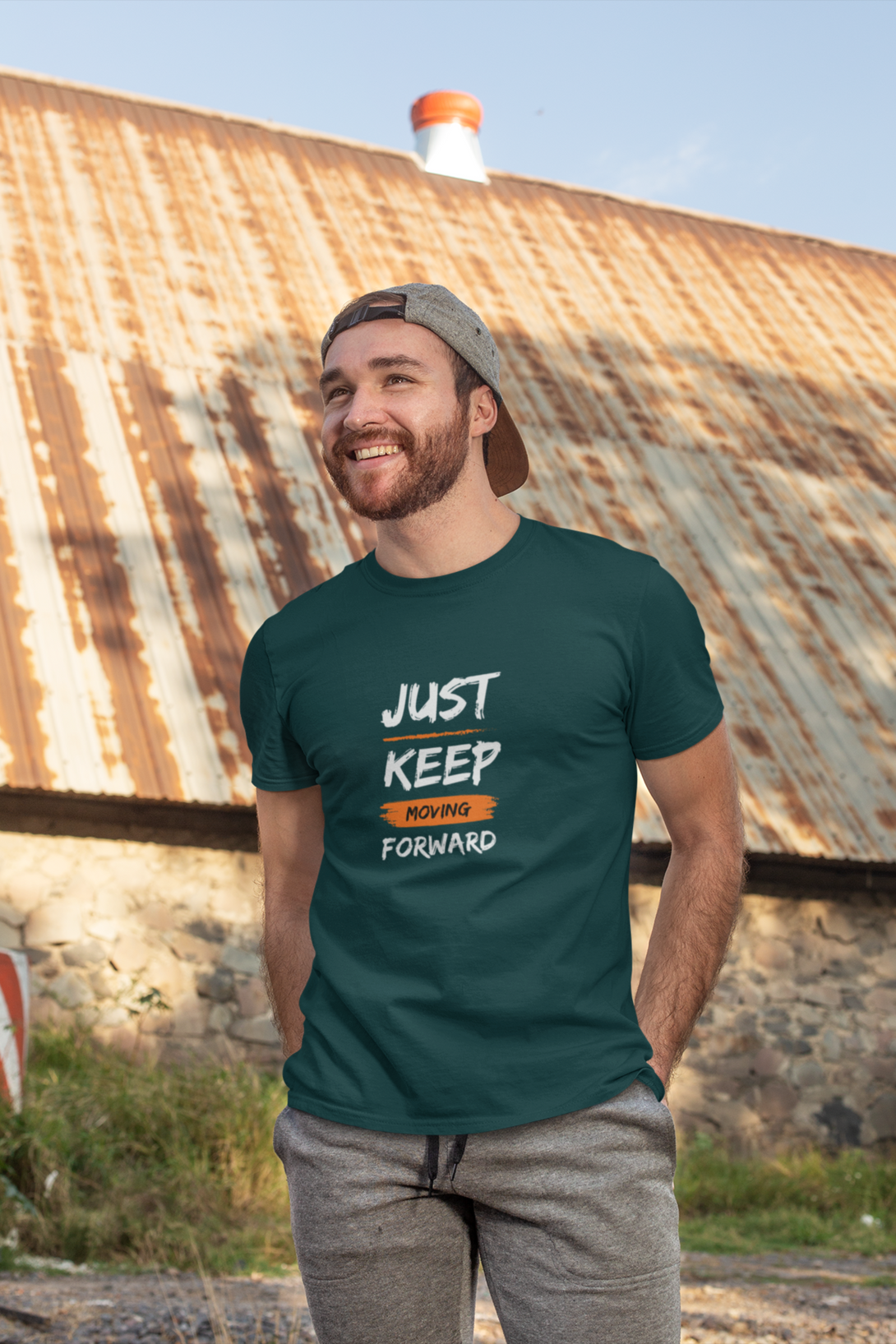 Keep Moving Forward Printed T-Shirt For Men - WowWaves - 2
