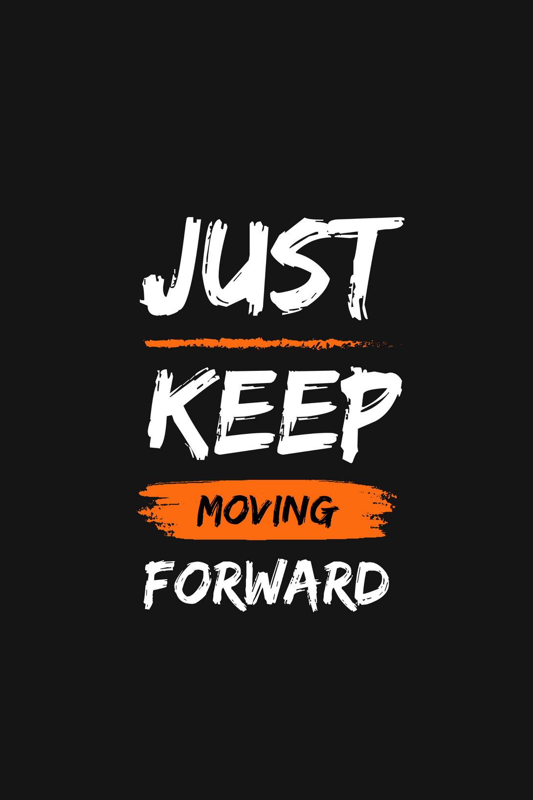 Keep Moving Forward Printed T-Shirt For Men - WowWaves - 1