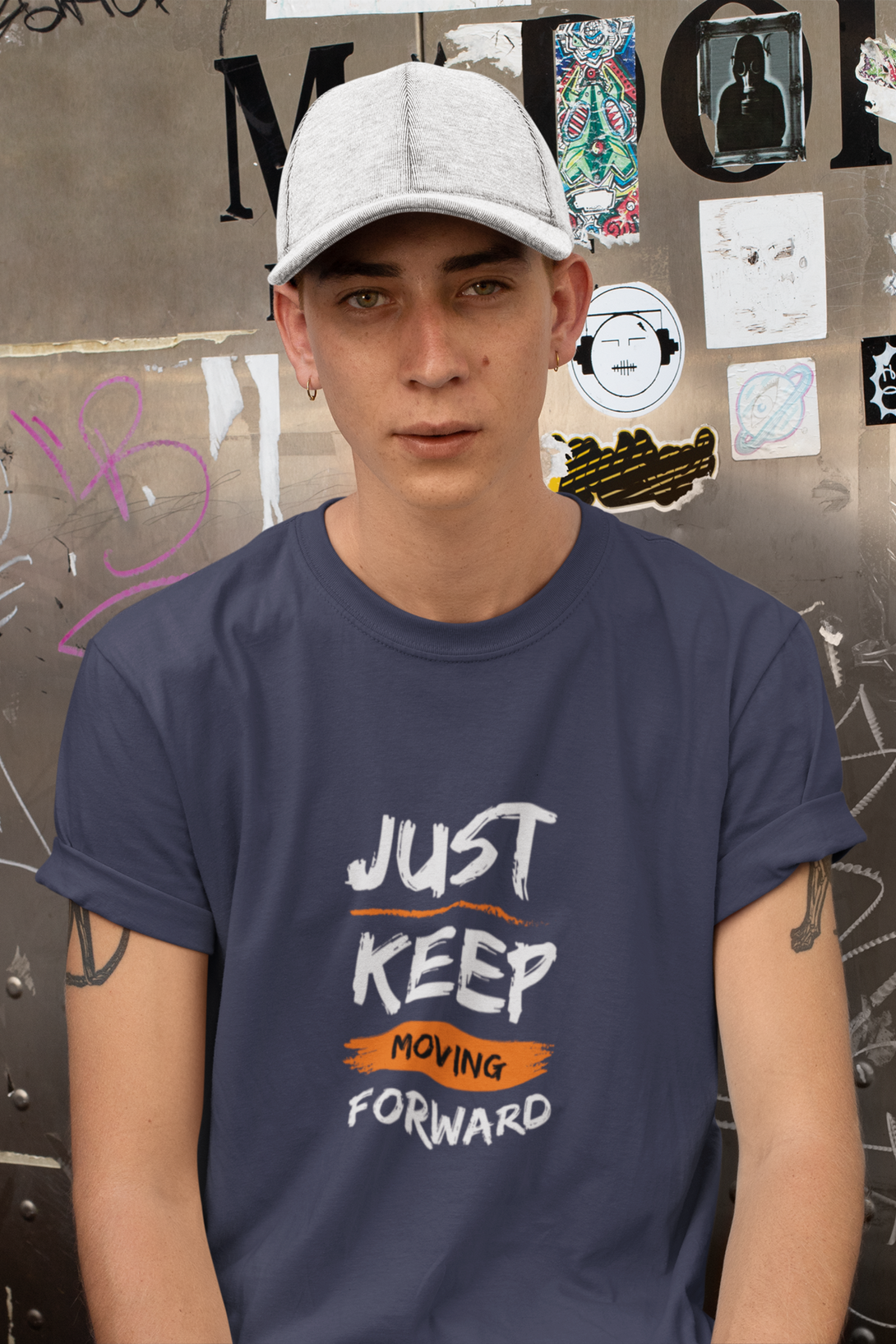 Keep Moving Forward Printed T-Shirt For Men - WowWaves - 4