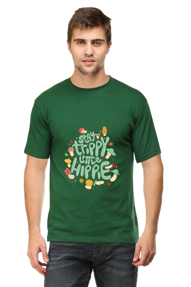 Stay Trippy Little Hippie Printed T-Shirt For Men - WowWaves - 14