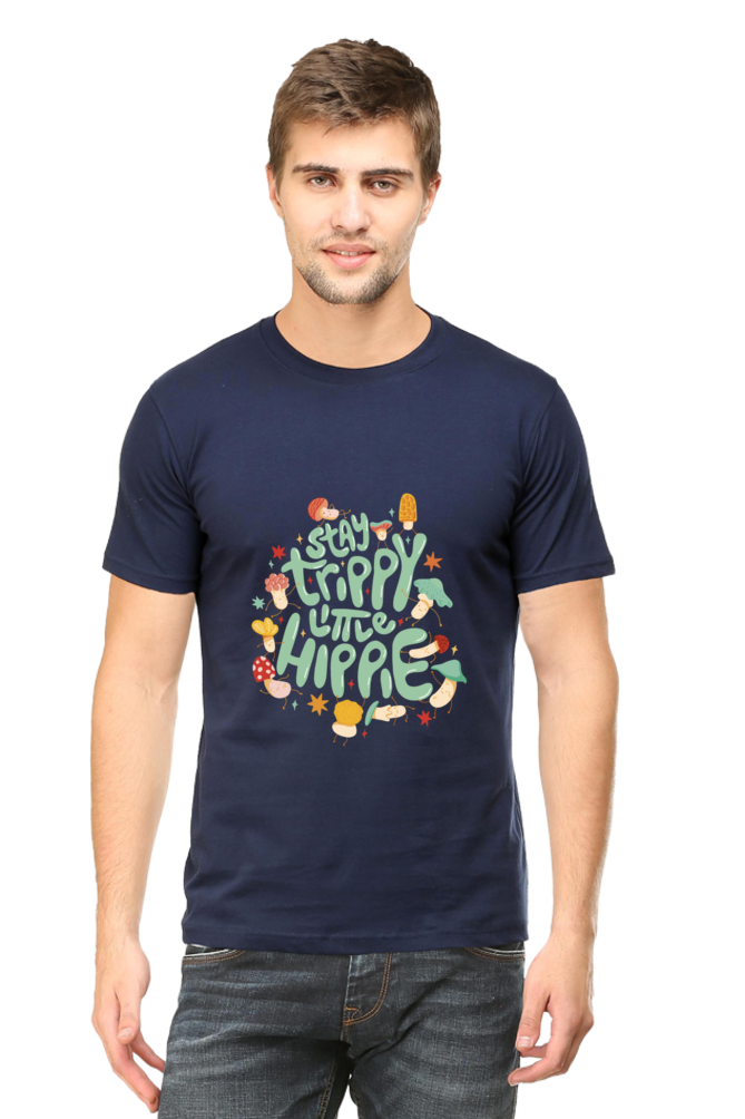 Stay Trippy Little Hippie Printed T-Shirt For Men - WowWaves - 9