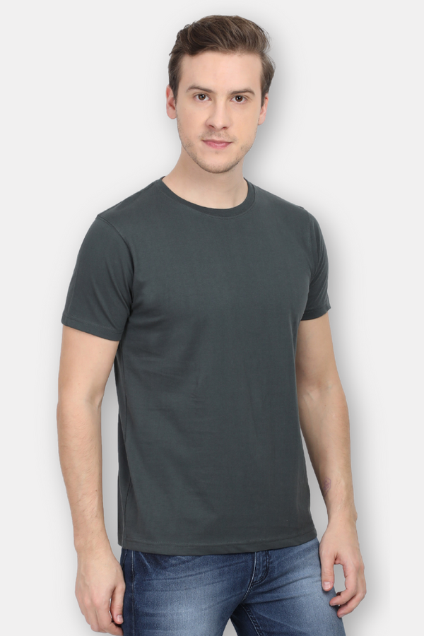 Steel Grey T-Shirt For Men - WowWaves