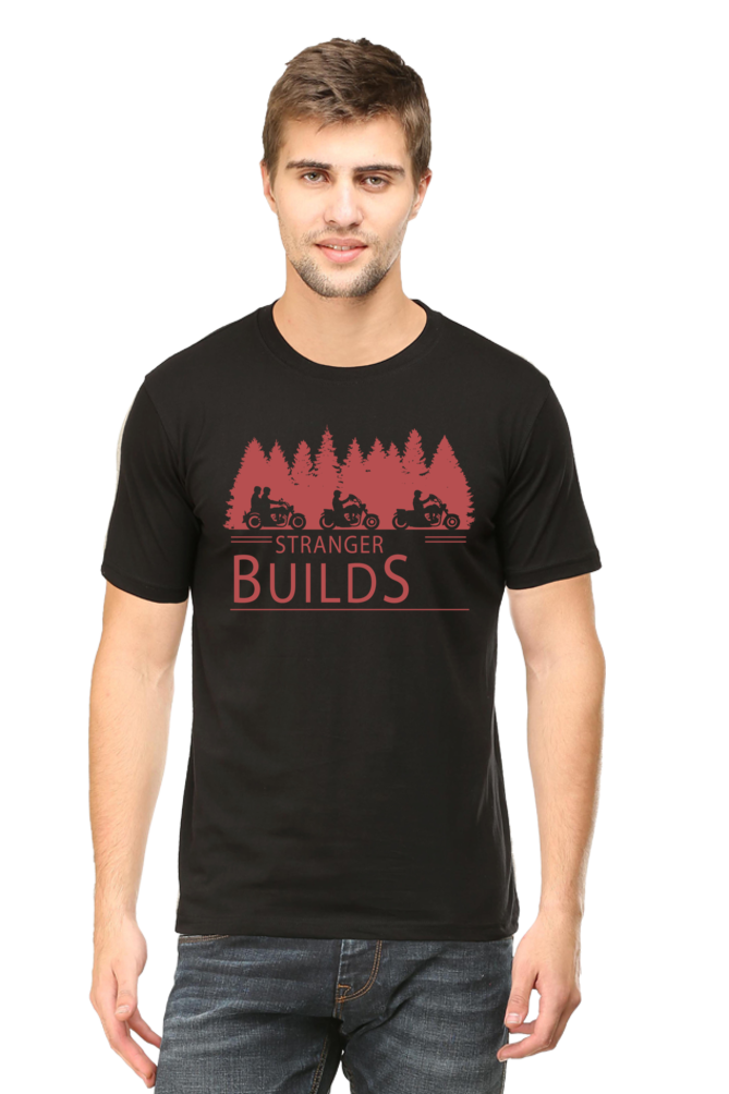 Stranger Builds Printed T-Shirt For Men - WowWaves - 9