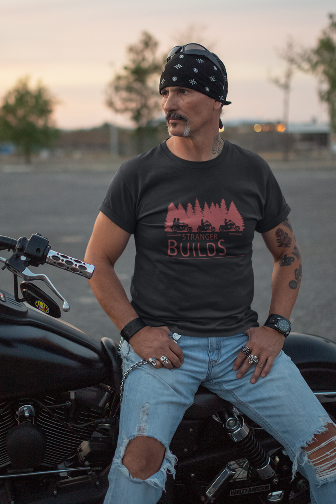 Stranger Builds Printed T-Shirt For Men - WowWaves - 5