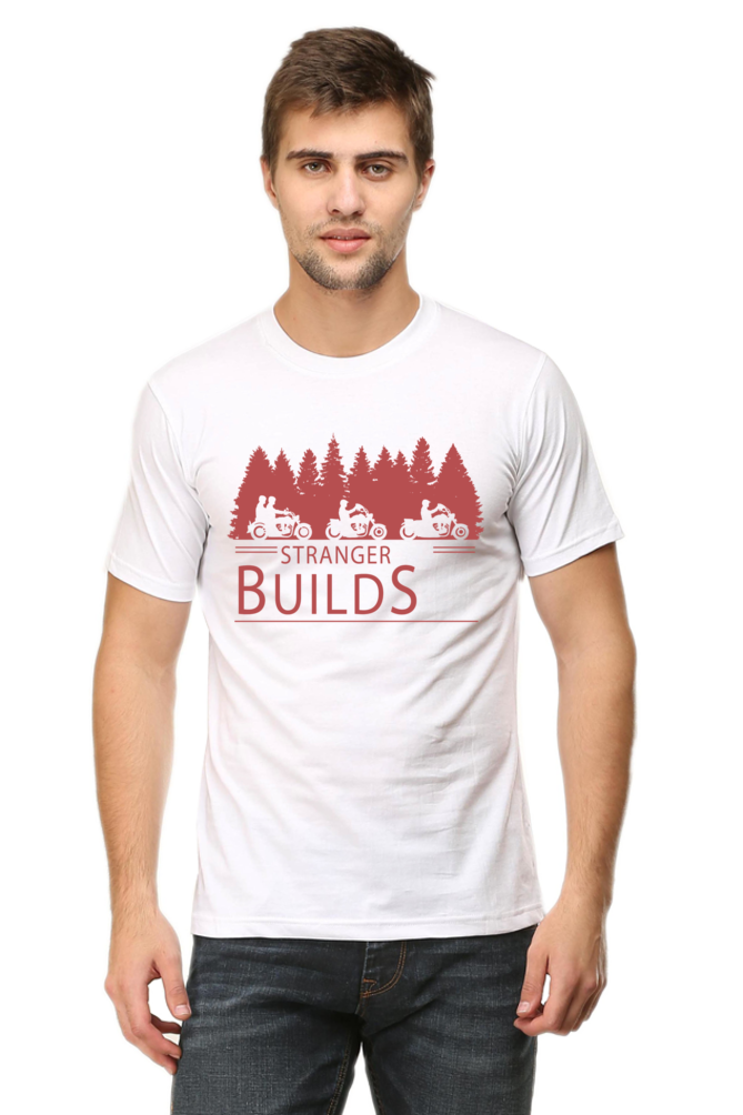 Stranger Builds Printed T-Shirt For Men - WowWaves - 8