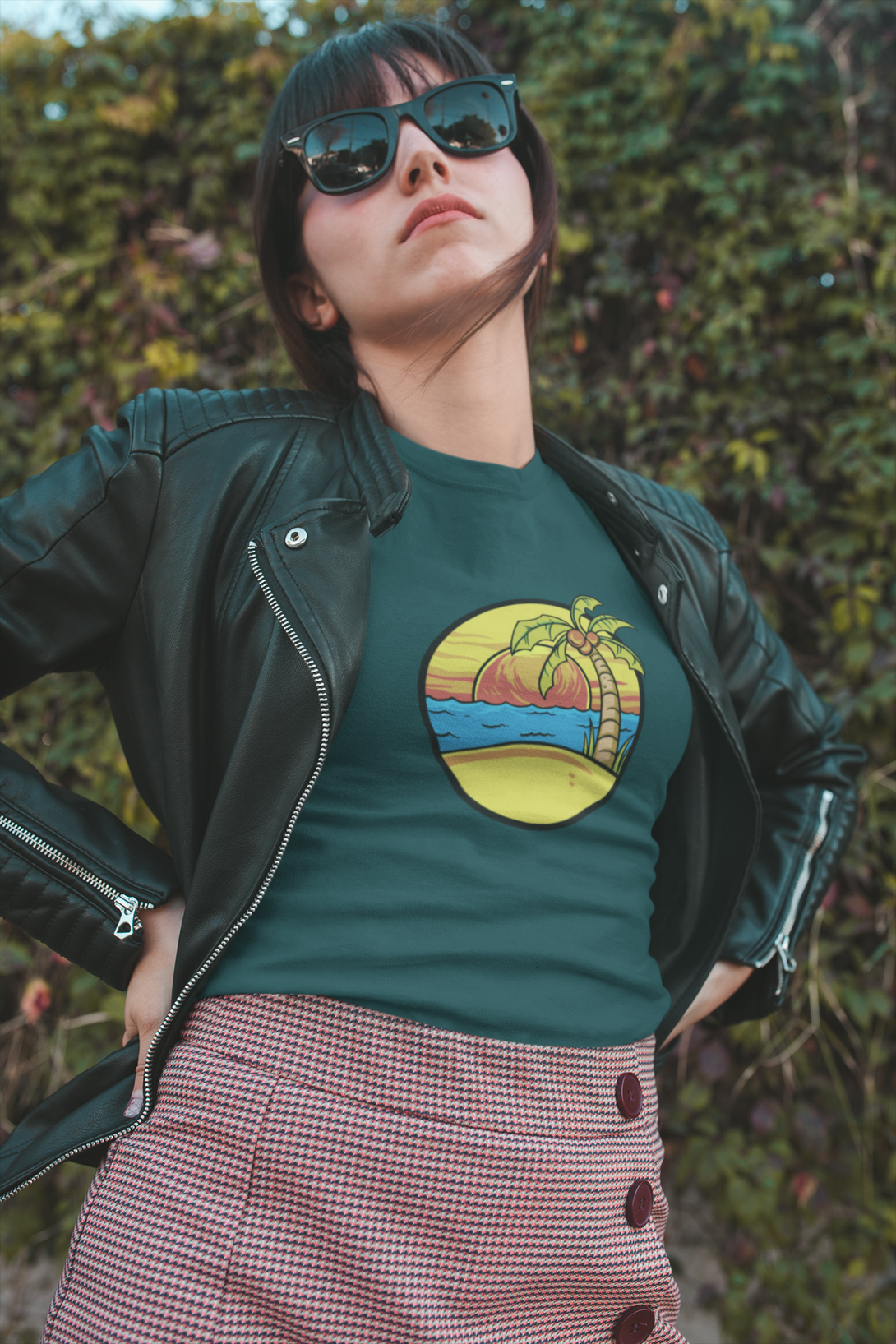 Summer Beach Sunset Printed T-Shirt For Women - WowWaves - 6