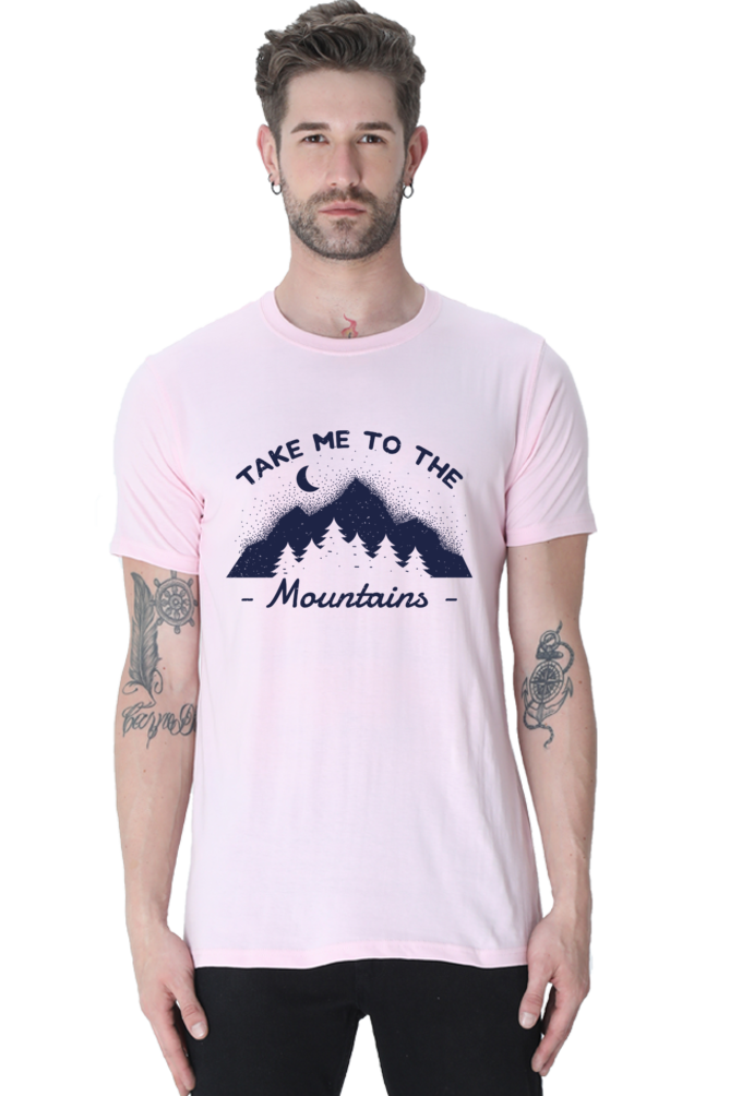 Take Me To The Mountains Printed T-Shirt For Men - WowWaves - 8