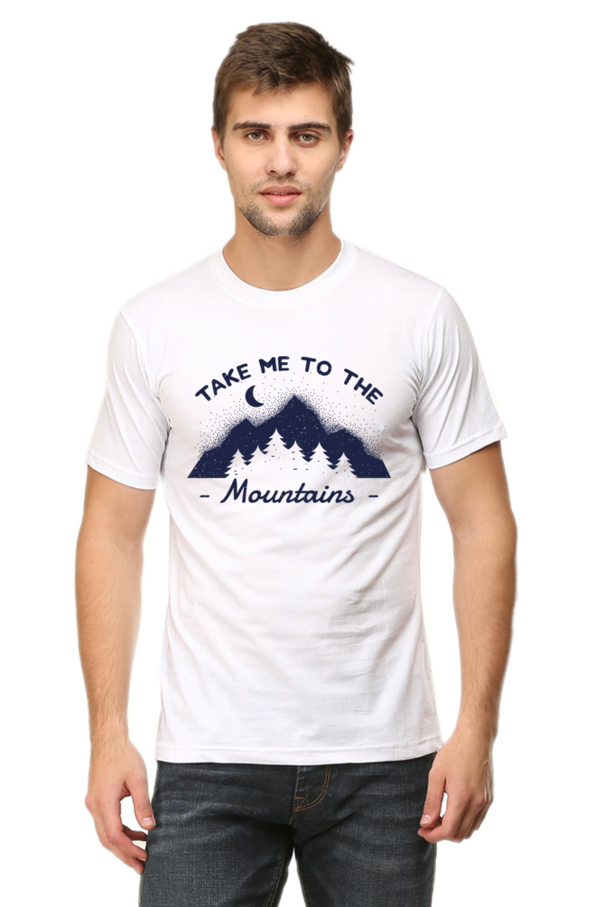 Take Me To The Mountains Printed T-Shirt For Men - WowWaves - 5