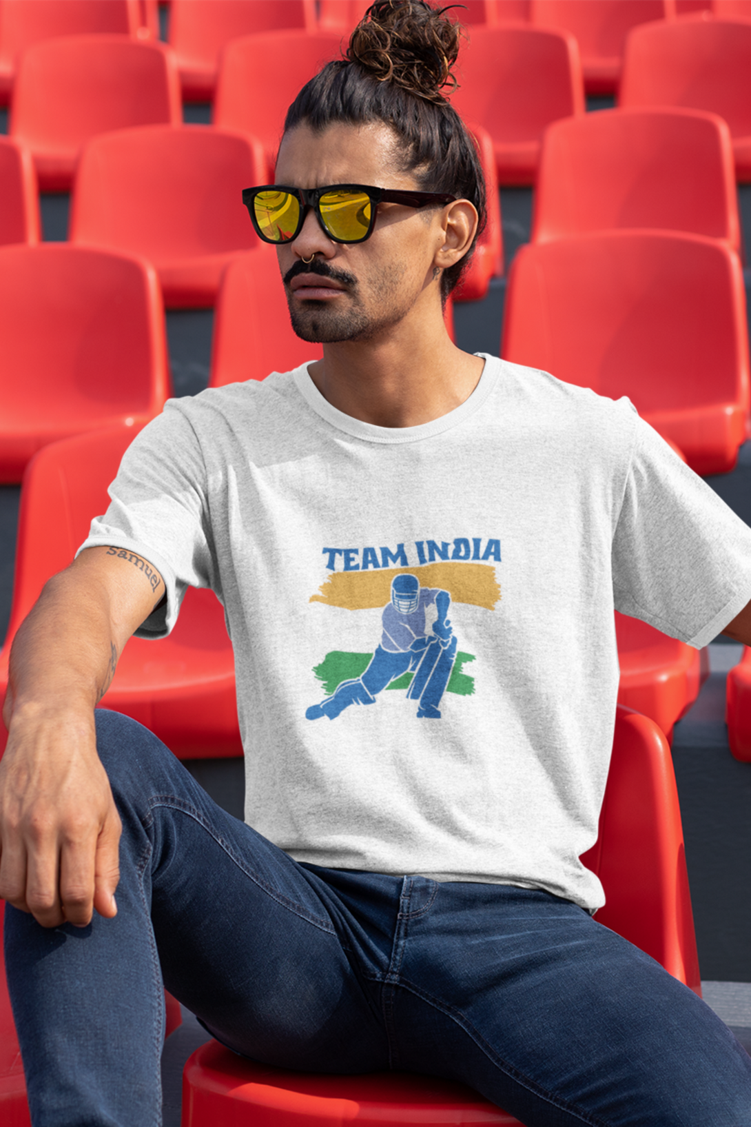 Team India Cricket Printed T-Shirt For Men - WowWaves - 4