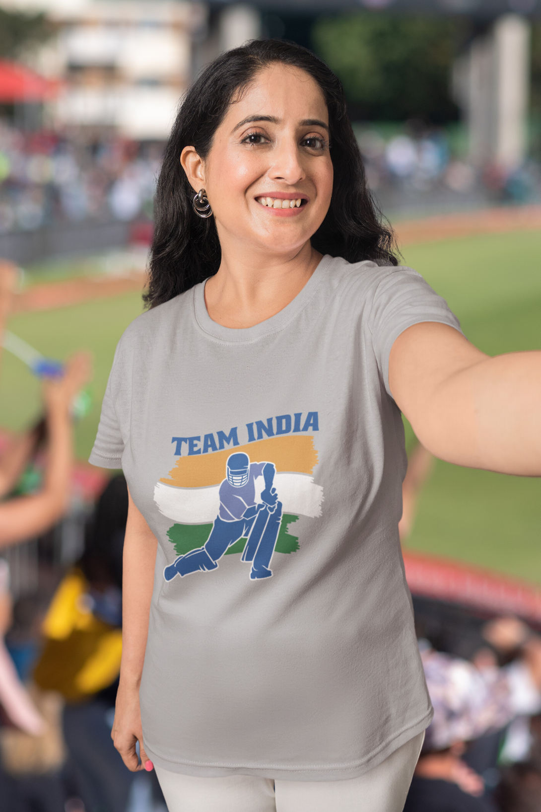 Team India Cricket Printed T-Shirt For Women - WowWaves - 4