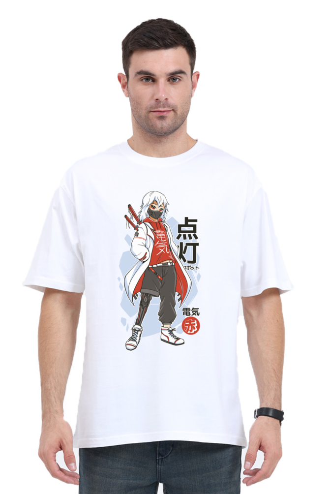 Anime Techwear Printed Oversized T Shirt For Men - WowWaves - 7