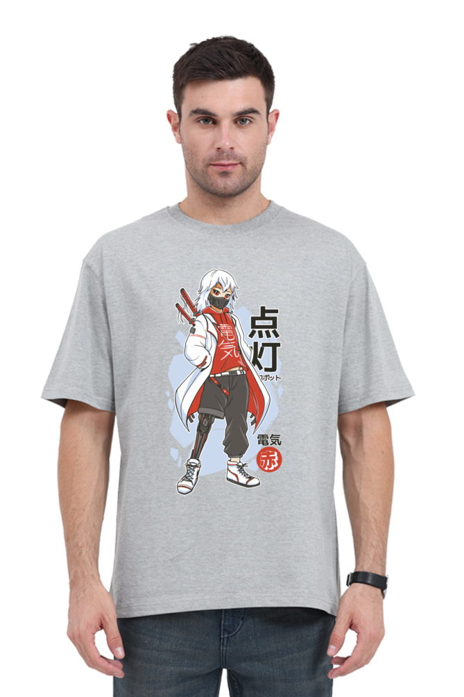 Anime Techwear Printed Oversized T Shirt For Men - WowWaves - 8